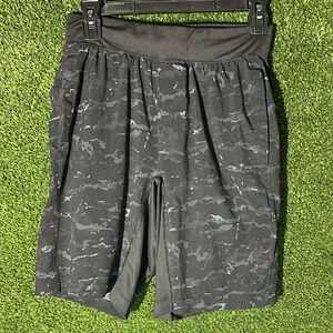 Lululemon Athletica Black and Gray Athletic Shorts